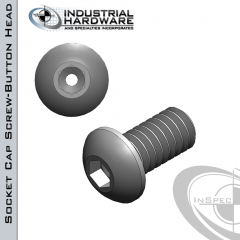 Stainless Socket Button Head Vented Cap Screw: 1/4-20 x 1-1/2