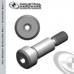 Stainless Socket Head Vented Shoulder Screw: 3/16 x 1/8