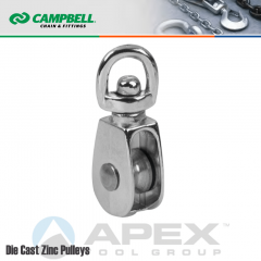 Campbell T7655002N 3/4 in. Single Sheave Swivel Eye Pulley