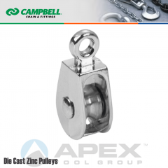 Campbell T7655062N 1/2 in. Single Sheave Rigid Eye Pulley