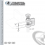 C-Clamp Ductile W/Locknut With 3/4 in. Jaw Opening From Ductile Iron-Black For 3/8-16