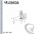 C-Clamp Ductile W/Locknut With 3/4 in. Jaw Opening From Ductile Iron-Black For 3/4-10