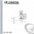 C-Clamp Ductile W/Locknut With 3/4 in. Jaw Opening From Ductile Iron Electro-Galv For 1/2-13