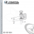 C-Clamp Ductile W/Locknut With 3/4 in. Jaw Opening From Malleable Iron-E.G. (Zinc Plated) For 3/4-10