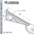 Braced Cable Tray Strut Bracket From Steel-E.G. (Zinc Plated) For All Strut X 12 in. Long