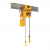 Bison HHBD03SK-01+WPC03: 3 Ton 3 Phase Single Speed Electric Chain Hoist with Trolley 20 ft. Lift