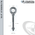 N2022-2-1/4: 5/16-18 x 2-1/4 in Long with 1-1/2 in Thread Shoulder Pattern Eyebolt with Nut Hot-Dip Galvanized Carbon Steel - Made in the USA