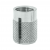 2-56 UNC x 0.156 PlastiSert Press-Fit Threaded Insert For Plastics - Flush - Bottom Slot - 303 Stainless