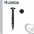 Face Framing #7 Square Drive Pan Head 6-20 x 1-1/2 Type 17 Black Oxide Coated Woodworking Screws