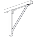 Round Diagonal Braces 45°