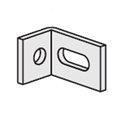 90 Degree Slotted Adjustment Angle 1-Hole