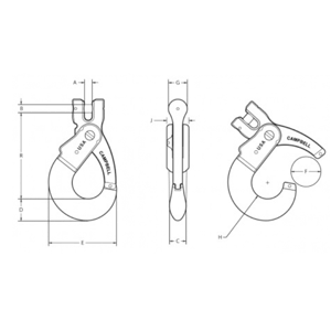 Clevis Self Locking Hooks Diagram