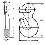 Eye Grab Hook Diagram