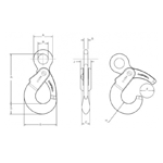 Eye Self Locking Hook Diagram