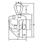 Locking ”E” Plate Clamp