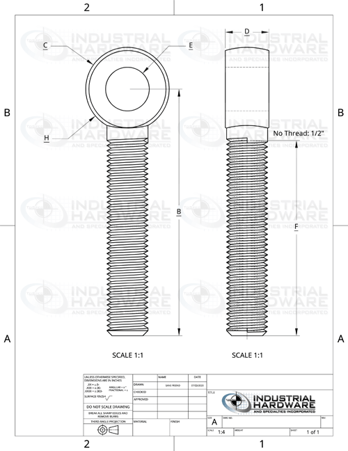 Rod Ends: Drop Forged Machine Custom Rod End Bolts - Made in the USA