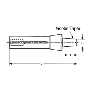 Bridgeport Taper to Jacobs Taper Arbors