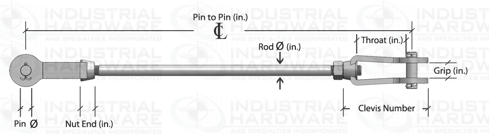 Fixed Length Tie Rod Assembly Configurator How To Order Drawing